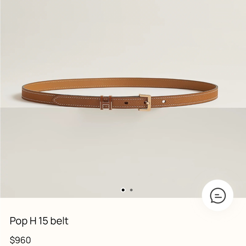 Hermes Gold Pop H belt